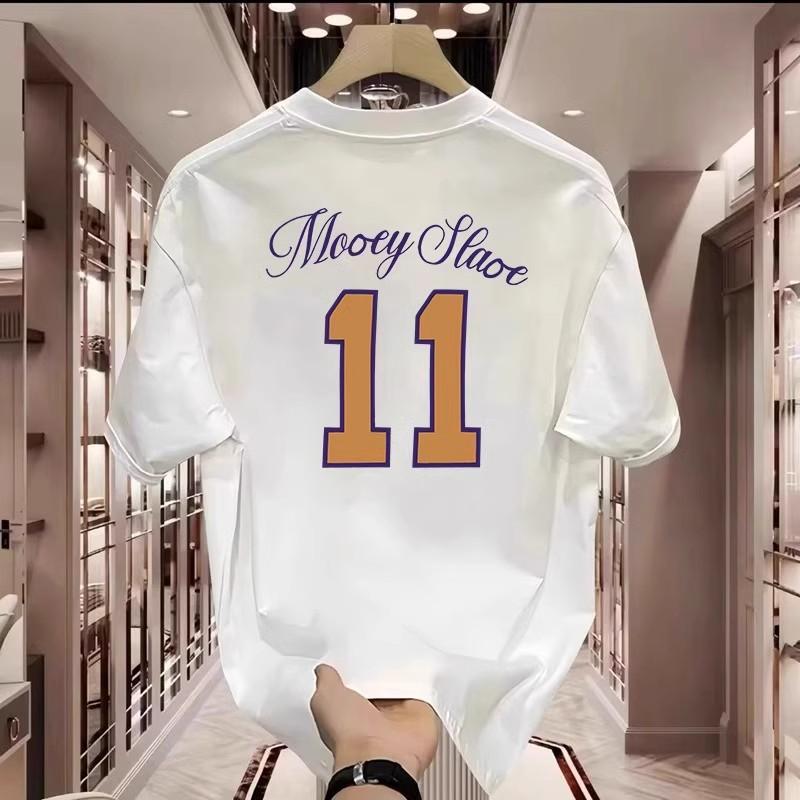 Trendy Brand Short-Sleeved Pure Cotton Men'S Printed T-Shirt Trendy Men'S And Women'S Versatile Round Neck T-Shirt Men'S