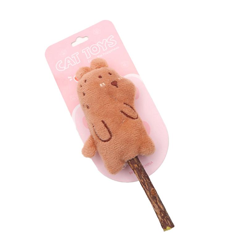 Pp Cotton + Mutianli Cat  Teeth  Cleaning  Snacks  Toys Colorful Cute Cartoon Shape Catnip Molar