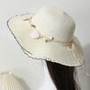 New Straw Hat Sunscreen Summer UV Protection Sun Hat Seaside Beach Hat Cool Hat Women's Sun Hat