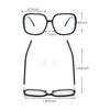 MAXJULI Oversized Square Blue Light Blocking Glasses Anti Ray Lens Protection Computer Eyewear 6030