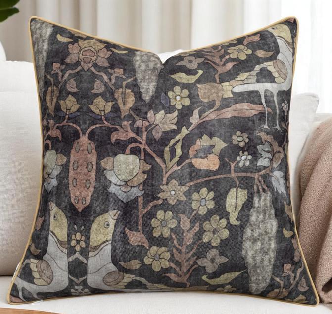 Eurasia Decor Chirpy Printed Decorative Cushion Cover – Cotton Blend
