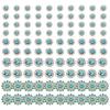 100Pcs Decorative Sew on Rhinestones Flower Shape Sew on Rhinestones for Clothing Dress Shoes Bag Hat and Sewing Project