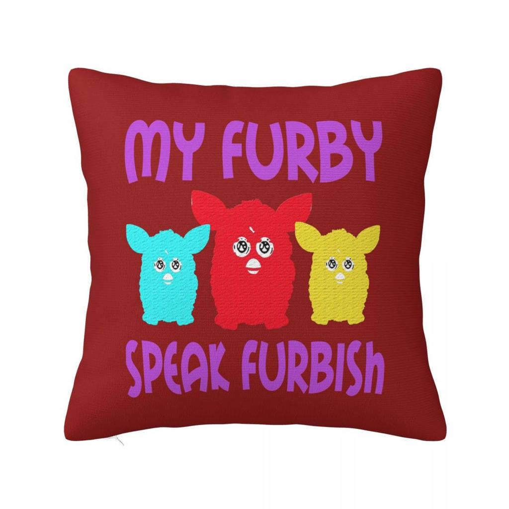 Nightmare Furby Cartoon Robot Toys  Square Pillowcase Cushion Cover Pillow Case Throw Pillow Cover for Home Bedroom Car