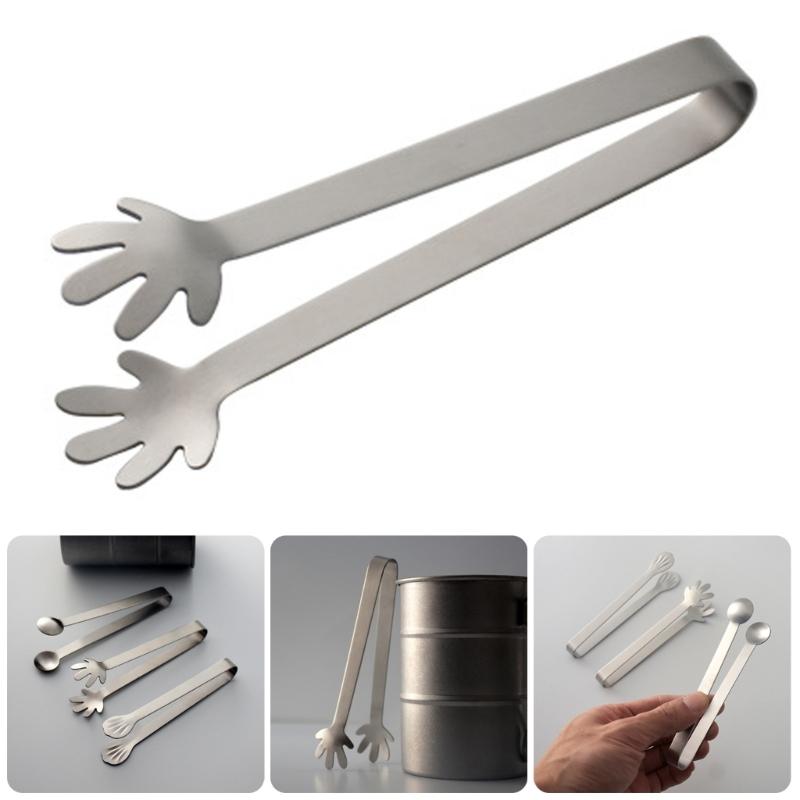 Ice Cubes Tongs Stainless Steel Cooking Tongs Kitchen Utensils For Snacks Sugar Sugar Dessert BBQ Buffet Serving Frying