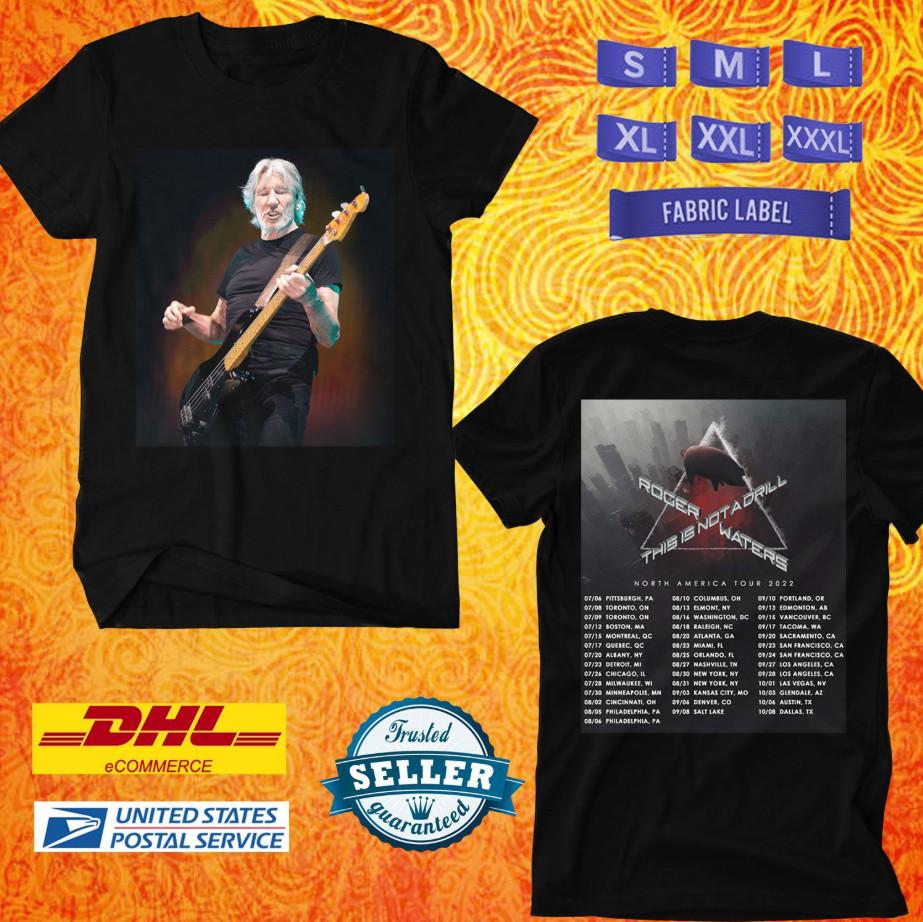 Roger Waters This Is Not a Drill World Tour 2022 Black Concert T-Shirt Unisex T-Shirt XL