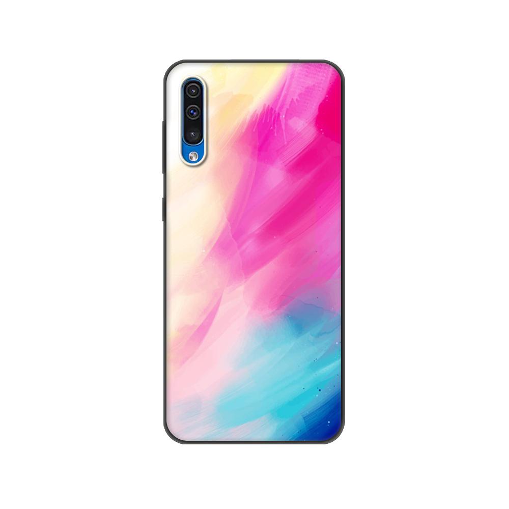 Black tpu Case For Samsung Galaxy A50 50S A30S A10 A01 A11 A21S A31 A41 A51 A71 M21 M30S S10LITE NEW design beautiful watercolor