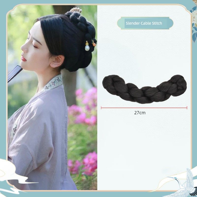 

Стиль Тан Стиль ханьской китайской одежды Пучки волос с обеих сторон New arrival Cable Stitch 27cm