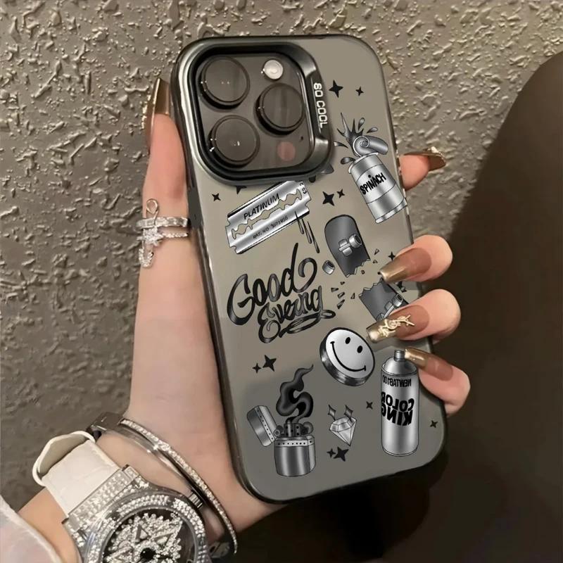 Luxury Newspaper graffiti Phone Case For  Redmi Note 13 12 Turbo 11 Pro Plus 10 Pro Max 12S 11S Redmi 12 4G 13C Cover