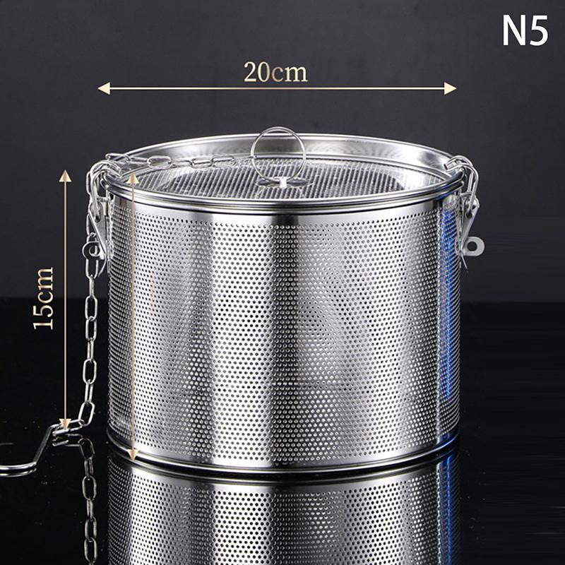 Stew Marinade Basket With Hook Loose Tea Strainer Seasoning Baskets Vegetable Useful Filter Stainless Steel Household Spice Can