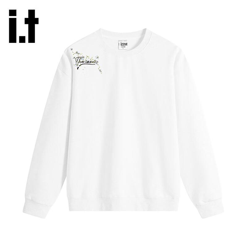 Izzue Herren Sweatshirt mit botanischem Print, schweres Material