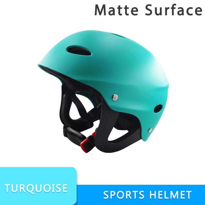 Water Sports Helmet ABS+EVA Half Shell for Kayak SUP Wakeboard Skateboard, Adjustable Vented
