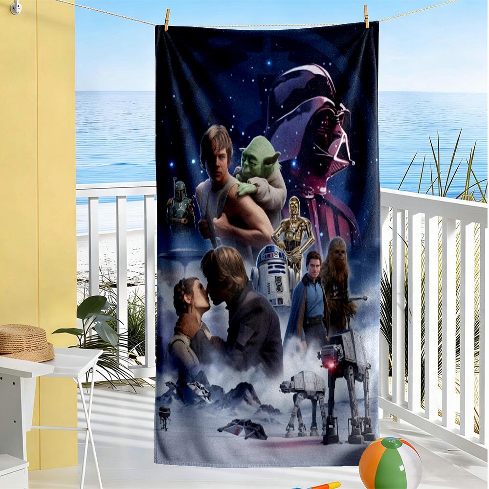 Star Wars Beach Towel Super Soft Absorbent Comfortable Lightweight