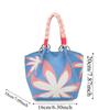 Stripe Women Knitted Handbag Sweet Floral Commuting Pouch High Quality Printed Small Bag  Shopping