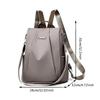 Neuer Damen Multifunktionsrucksack Lässiger Einfarbiger Schulrucksack Für Mädchen Mode Abnehmbarer Riemen Reise Umhängetasche