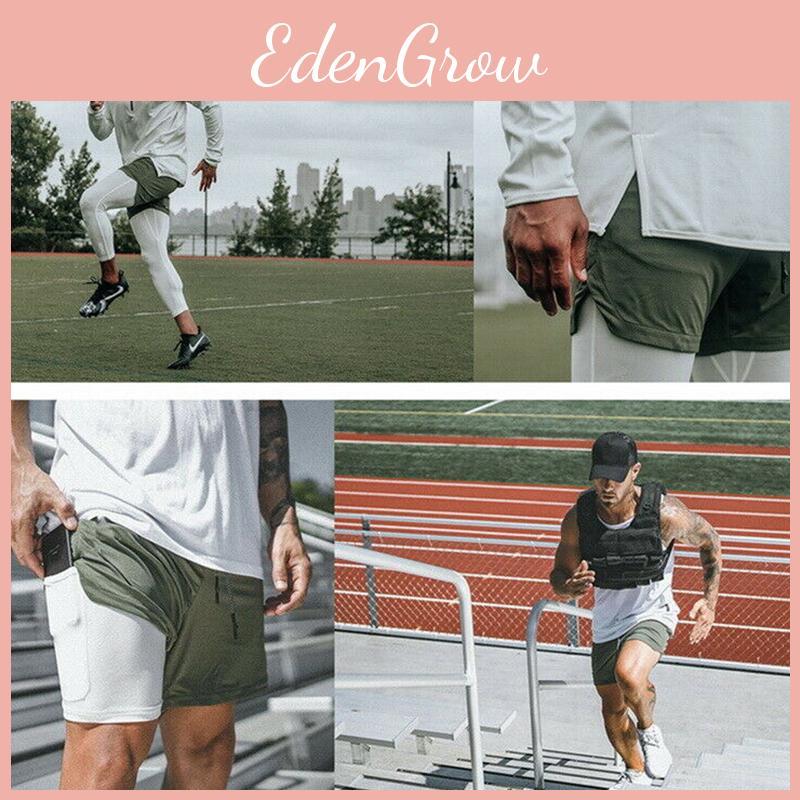 Men's Gym Fitness Bodybuilding Jogging Sport Shorts Casual Pants With Secure Pockets For Enhanced Convenience