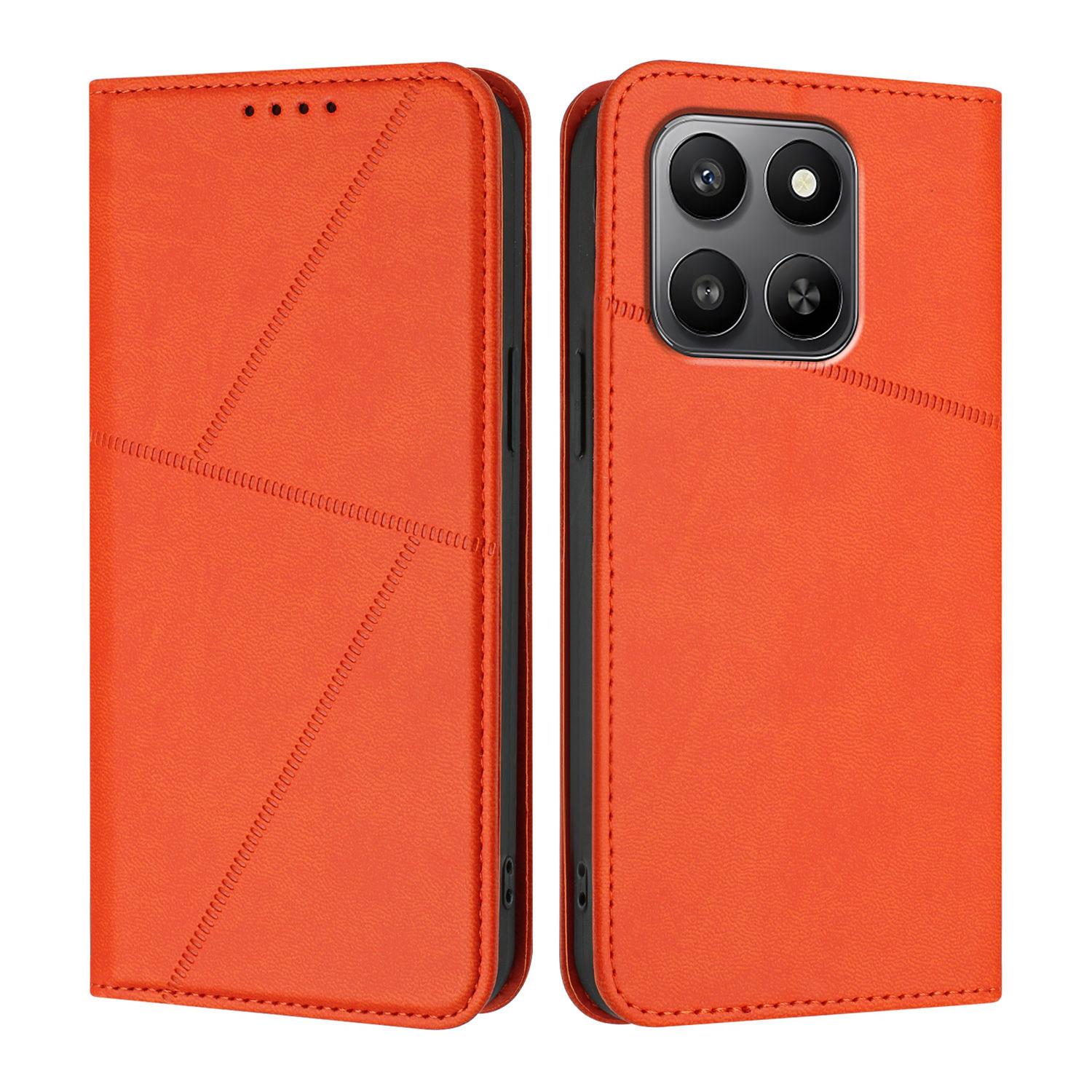 

For Honor 400 Smart 5G/4G/X7d 4G Wallet Case Magnetic Closure Leather Flip Phone Cover with Stand