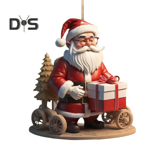 1 par julenisseanheng Akryl Fargerik hengende julepynt Klassisk julenisse Festlig juledekor Gaver til venner Familie