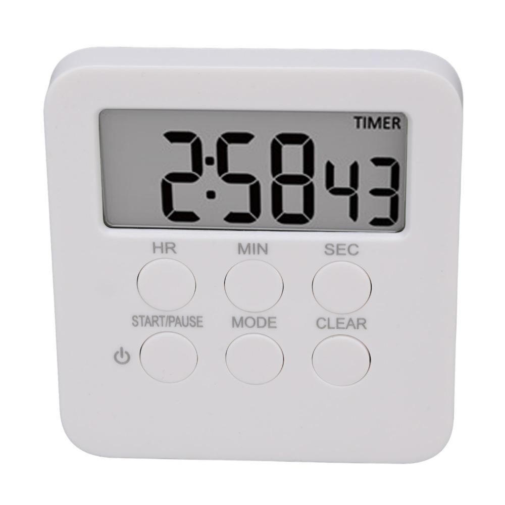 24H Alarm Clock White Reminder Device Versatile Countdown Timer for Baking