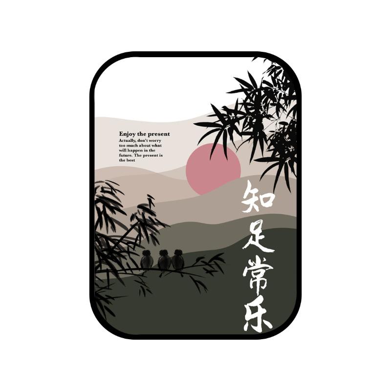Cosmetic Contact Lens Box Chinese Style  Chinese Style Butterfly National Style Bamboo Rhyme Contact Lens Companion Box Care Box Storage Box Two Pairs