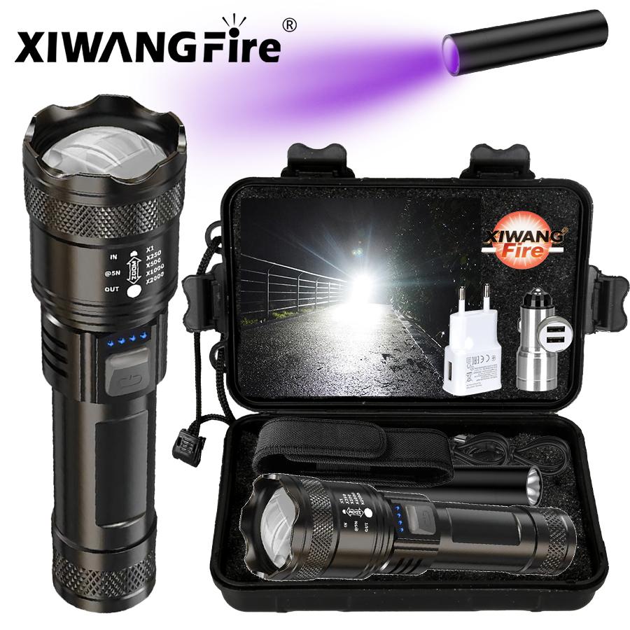 Rechargeable Super Bright Handheld Flashlight LED Long Range Tactical Torch Outdoor Waterproof Emergency Camping Fishing Lantern