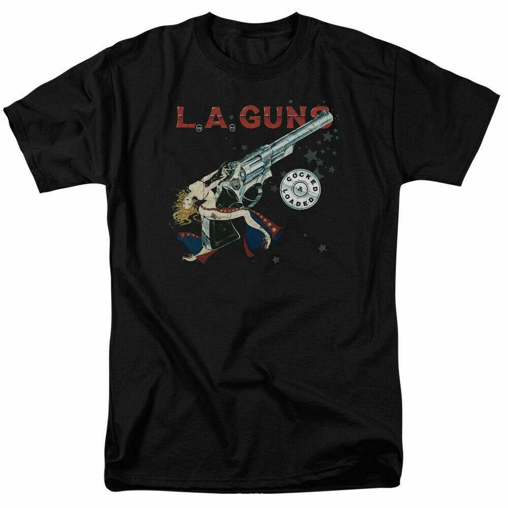 26 L.A. Guns Cocked And Loaded T Shirt Licensed Hard Rock N Roll Band Merch Black Unisex T-Shirt S разноцветный