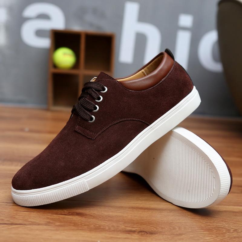 Classic Sumptuous Vintage Youthful Outdoor Men's Casual Suede Large Size Skate Shoes Fashionable Leather Sports Shoes for Men Comfortable Shoes