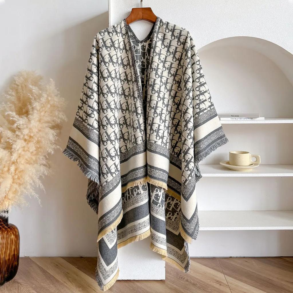 Luxury Kerchief Imitation Cashmere Scarf Women Design Warm Pashmina Blanket Scarves Female Shawl Wraps Thick Foulard Bufand