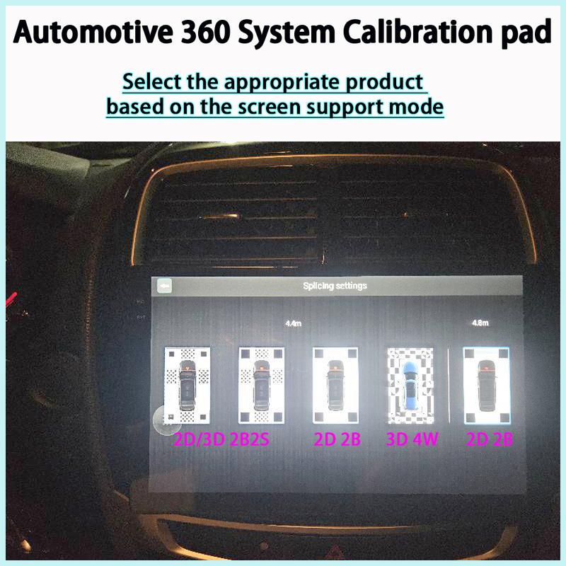 Samochodowa panoramiczna 3D 2D Ściereczka do kalibracji System widoku z lotu ptaka 360 stopni Ściereczka do debugowania Specjalna 4 sztuki/zestaw