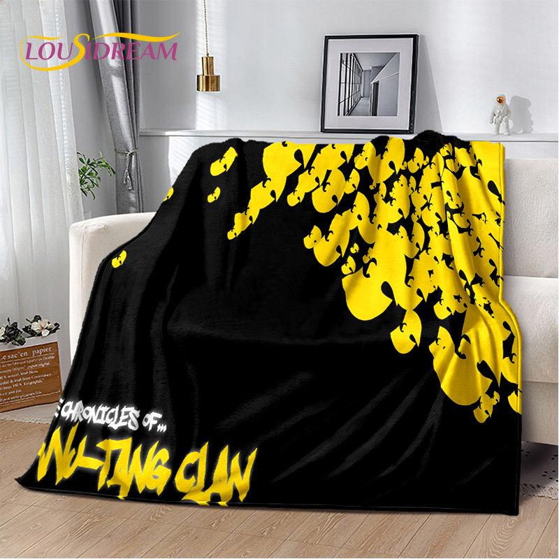 Wu T-TANG Clans Series Sign Soft Plush Blanket,Flannel Blanket Throw Blanket for Living Room Bedroom Bed Sofa Picnic Cover Kids