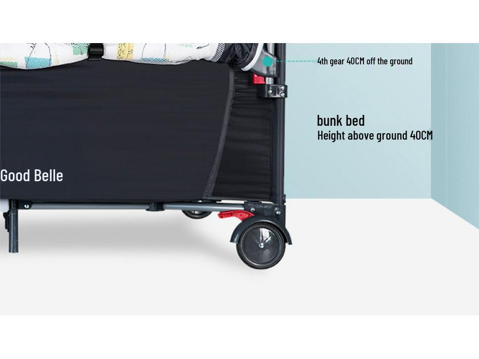 Portable Foldable Baby Bed and Rocker - Newborn Movable Splicing Bedside Crib