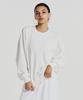 H Dex Women'S Wide Ribbed Sweatshirt (Off-White)