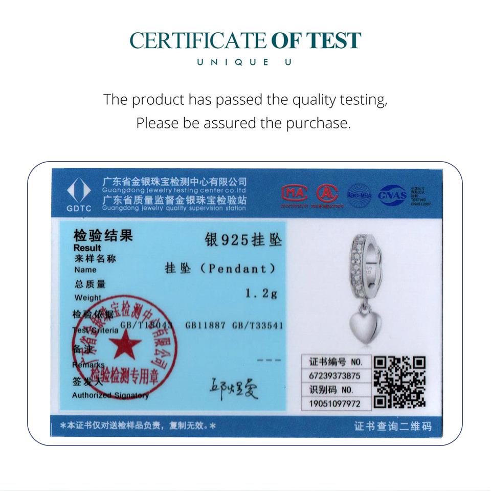 Bamoer 925 Silver Infinite Love Buckle Spacer Bead Heart-Shaped Silicone Clasp for Bracelet DIY Jewelry Gift Making