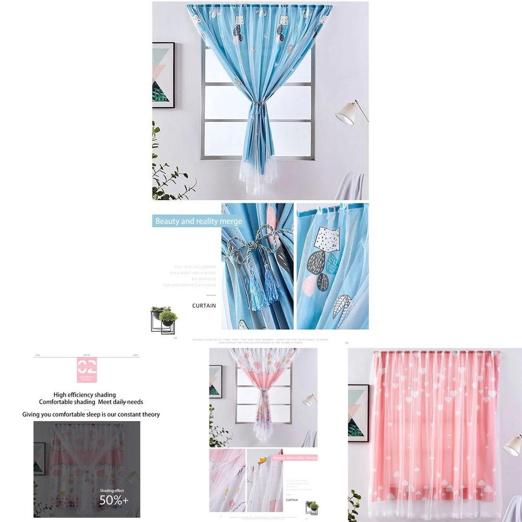 Fashionable Velcro Curtain Window Self Adhesive Blackout Drapes For Creating A Serene And Charming Ambiance