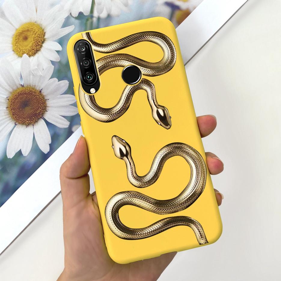 For Huawei P30 Lite Case Cute Fashion Carton Cover Soft Silicone Phone Case For Huawei P30 Pro P 30 Lite P30Lite Back Cover Bags
