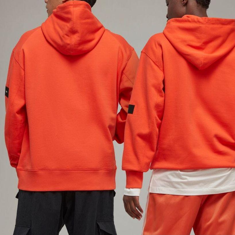 Y-3 Ft Hoodie Solid Color Long Sleeve Hooded Sweatshirt Men Hoodies Orange IB4807