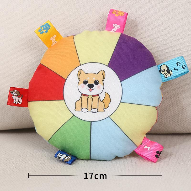 Dog Frisbee Toy Plush Sound Interactive Puppy Frisbee Molar Long Lasting Pet Border Collie Training Dog Training Dedicated Puppy
