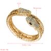 Punk Snake Shaped Wrapped Men and Women Bracelet Rhinestone Vintage Jewelry Accessories