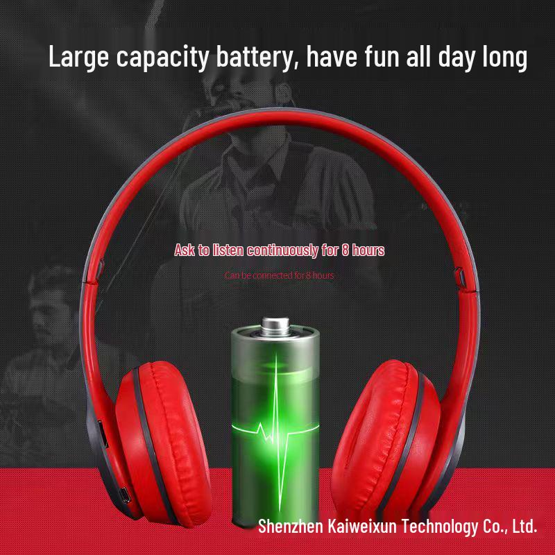 P47 Wireless Bluetooth Foldable Headphones with Heavy Bass – Ideal Gift for Sports Enthusiasts