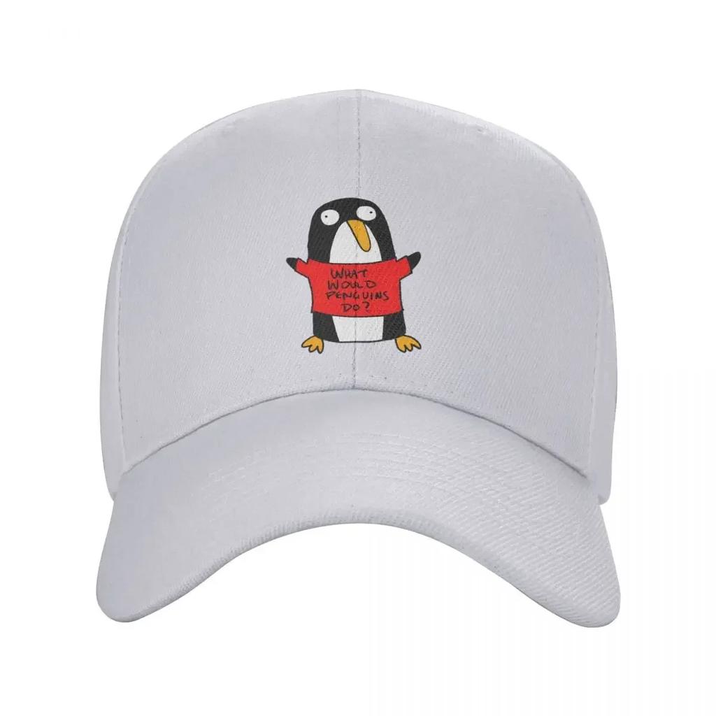 What Would Penguins Do? Baseball Cap Hood Luxury Cap Women Beach Fashion Men's