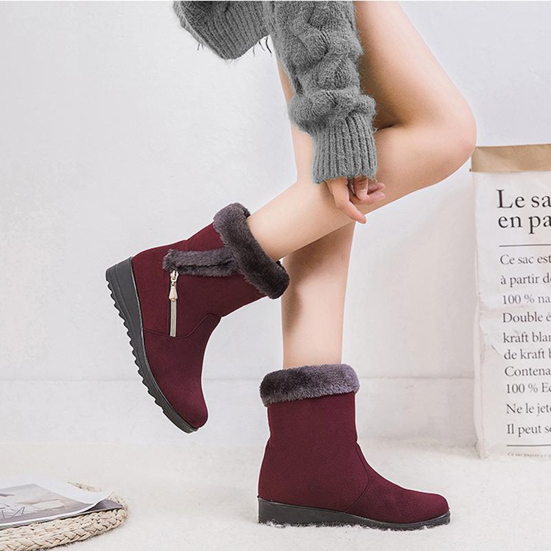 Winter Women Boots Warm Ankle Snow Shoes Fashion Zipper Women's Winter Boot