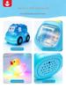 New Flashing Cartoon Cars: Touch-Activated, 7-Color LED Waterproof Toy