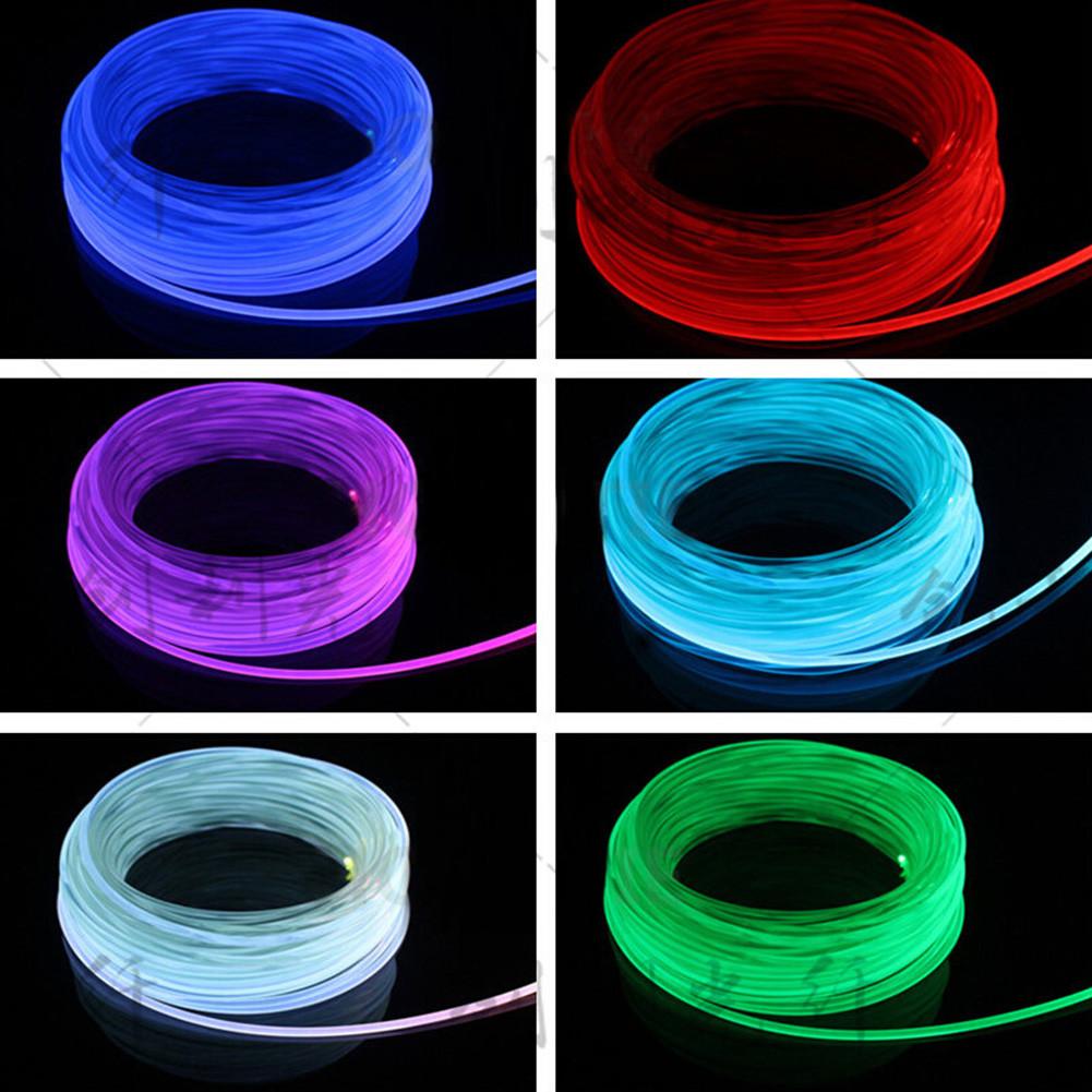 Transparency Optic Fiber Cable Bright Car LED Lights