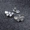 Gioielli per Piercing al Corpo in Acciaio Inossidabile Ancore Dermiche Incastonate di Cristallo Set Accessori di Grado Impiantabile Microdermal