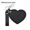 Rotate Small Mirror Love Heart Makeup Mirror Korean Style Colorful Love Keychain  Women