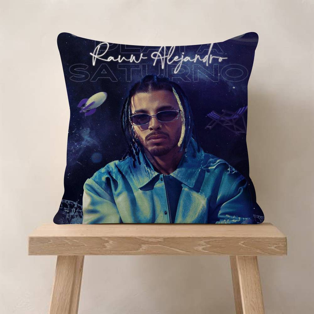 Rauw Alejandro Playa Saturno Singer Office Cushion Pillowcase Car Cushion Cover45X45CM Lumbar Pillowcase Sofa Pillowcover
