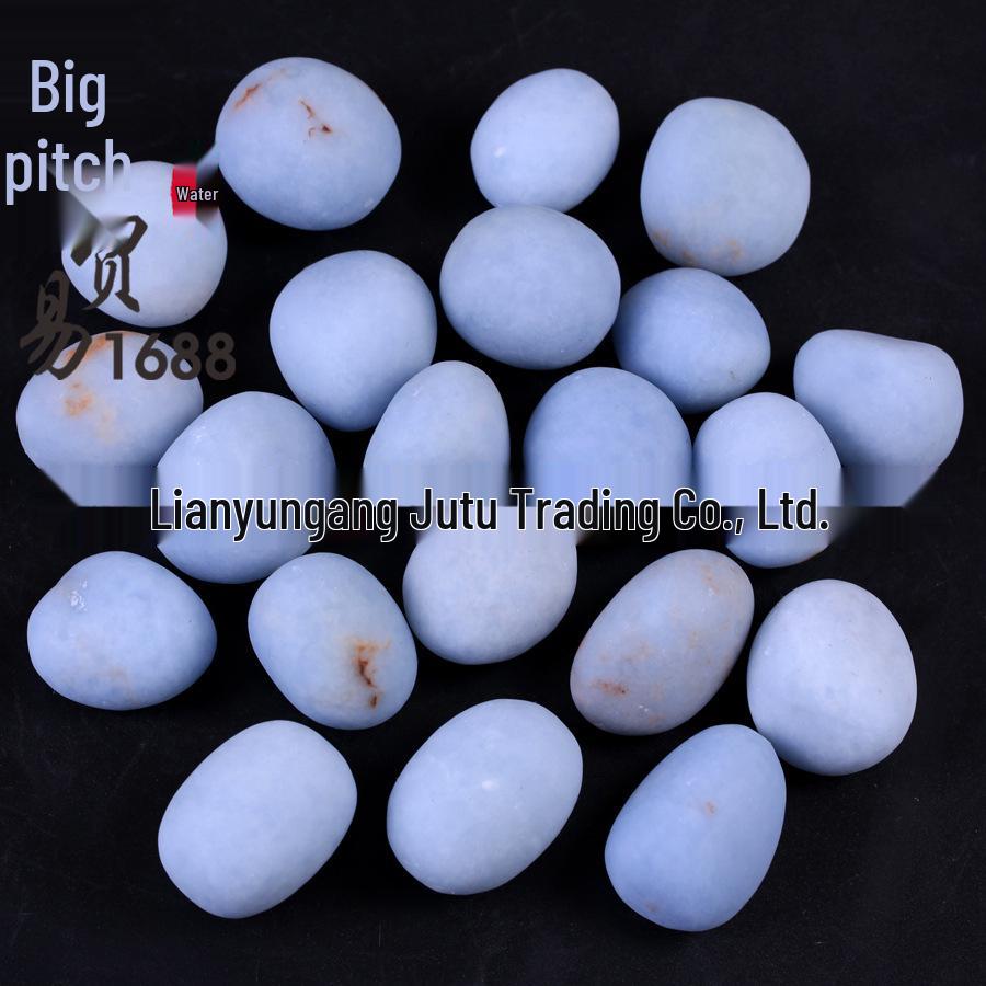 Natural Large Blue Angel Stone: Irregular Tumbled Gem for Aromatherapy & Kids Gem Digging