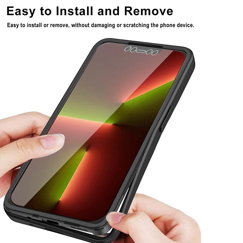 Clear 360 Full Wrap Phone Case for iPhone 16 15 14 Pro Max 13 12 11 SE2/SE3 Xr Xs 7 8 Plus Film With Lens Protection Back Cover