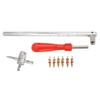 Valve Stem Removal Tool 4 In 1 Stainless Steel Corrosion Resistant Coating Plastic Handle Valve Core Removal Tool
