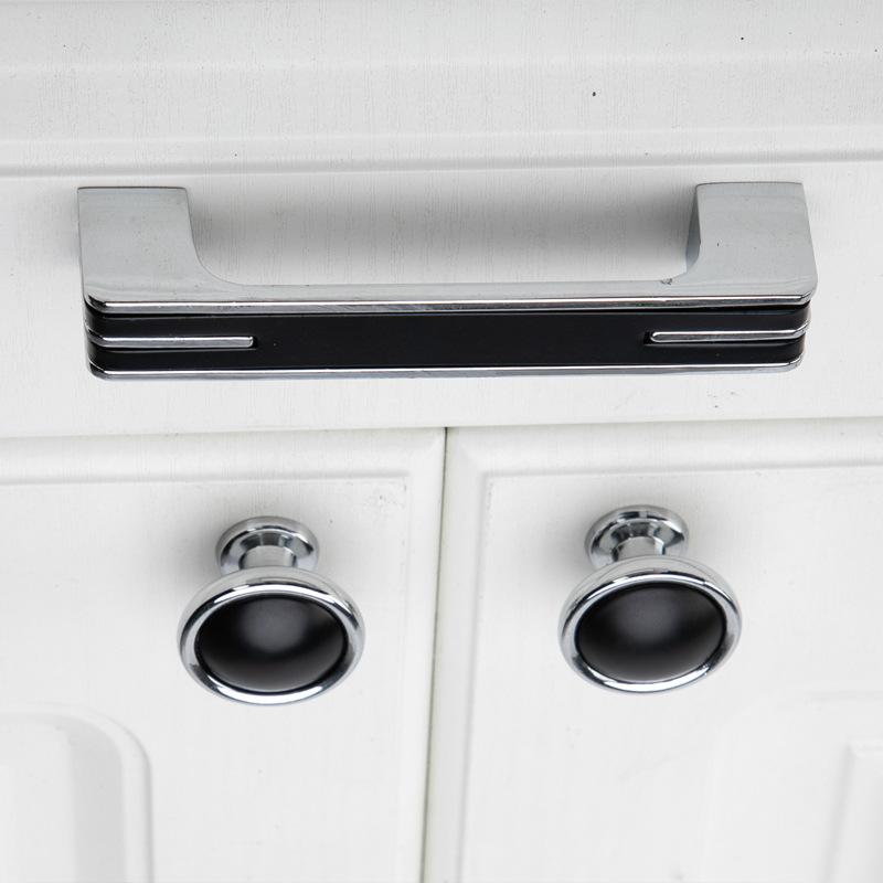 Tür Kleiderschrank Knopf Silber Schwarz Schublade Schrank Griff Quadratisch Schrank Küchenbeschläge Nordischer Stil Zinklegierung Box Griff