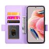 Portemonnaie-Hülle für iPhone 14/13 Prägung Floral PU-Leder Ständer Flip-Handyhülle mit Armband